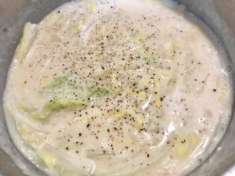 白菜の味噌クリーム煮